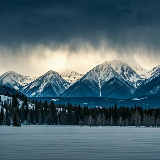 Wasatch mountains during a winter snowstorm